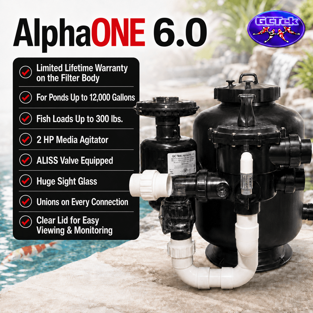 WattMizer PLUS PRO 6.0 System for Ponds up to 17,000 Gallons