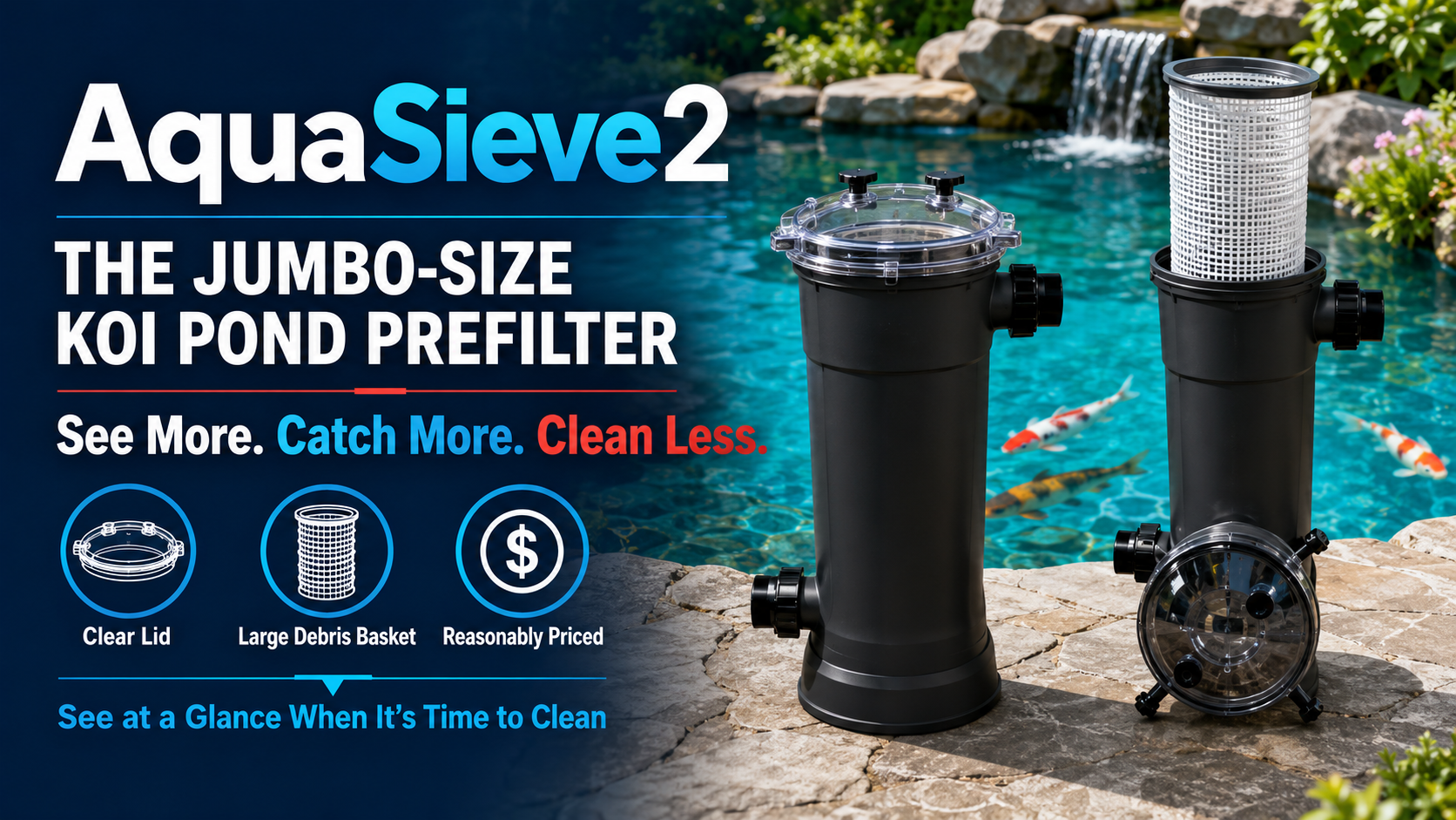 AquaSieve2 Pond Strainer