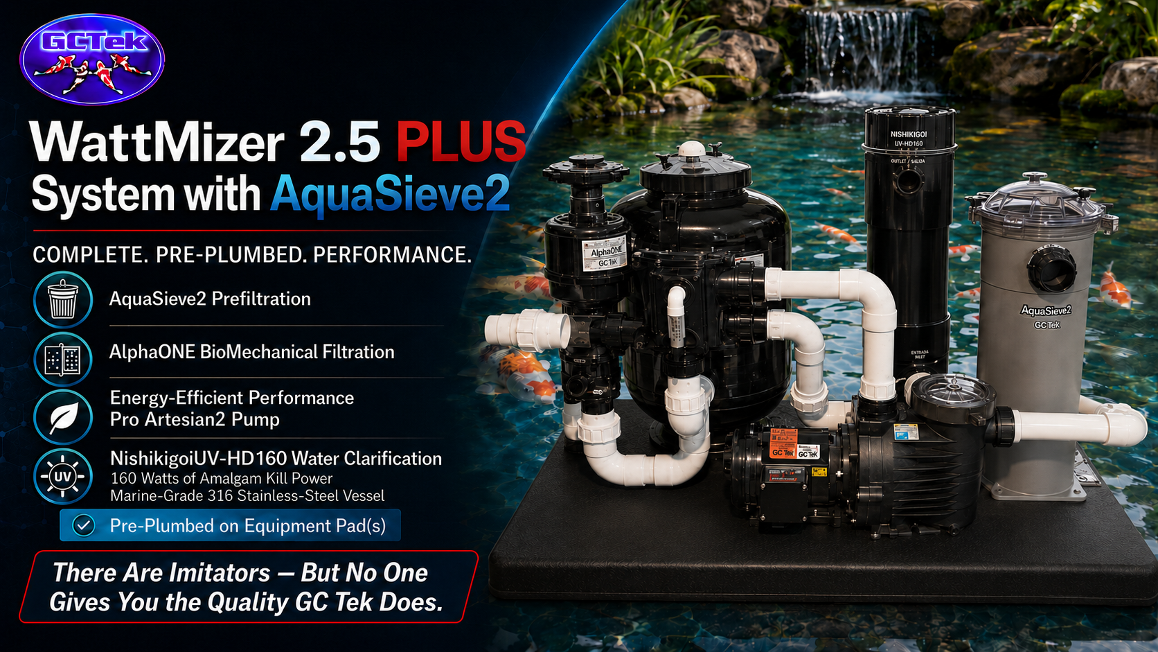 WattMizer 2.5 PLUS System with AquaSieve2 Prefilter-5000 gallons